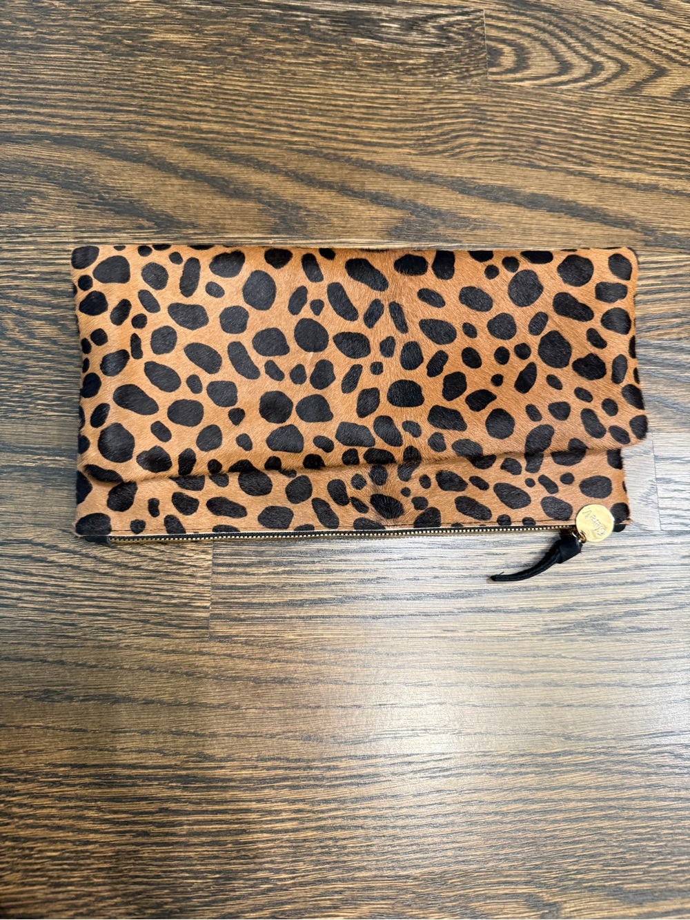 Clare V Leopard Print Foldover Clutch - Used Twice